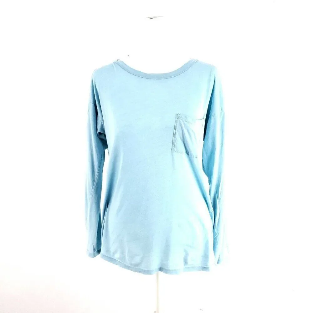 J. Crew Medium Light Blue Long Sleeve Shirt Round Neck‎